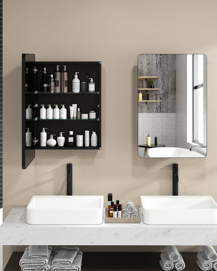 Giantex Medicine Cabinet Mirror, 20x30” Bathroom Cabinet with Beveled Mirror