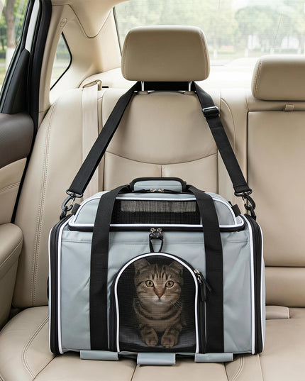 Giantex Top-Expandable Pet Carrier with Wheels for Small Cat & Dog