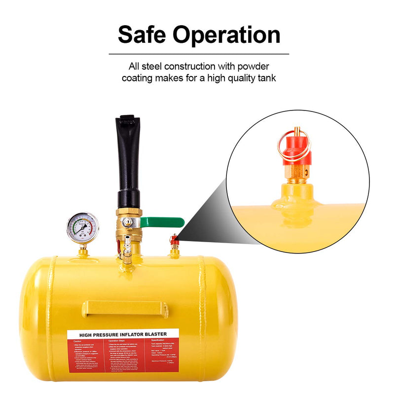 Giantex 5 Gallon Air Tire Bead Seater Blaster Tool Seating Inflator Truck ATV 145psi