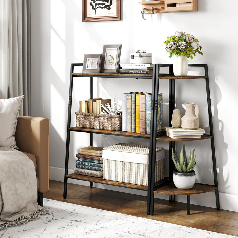 GIANTEX 3-Tier Ladder Shelf & Corner Shelf Set
