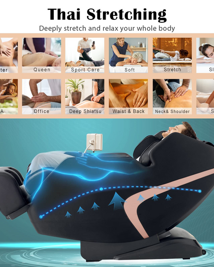 Giantex 3D Full Body Massage Chair, Zero-Gravity Massage Recliner Chair w/ 7'' Touch Screen & SL Track
