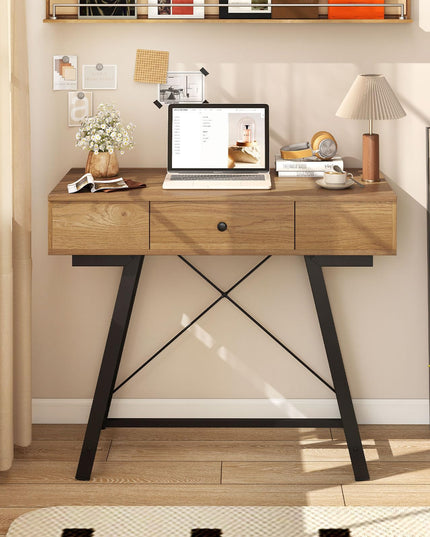Vanity Desk with Flip Top Mirror for Bedroom Home Office