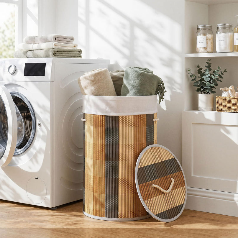Giantex 13.2 Gal Large Capacity Clothes Hamper w/Removable & Machine-Washable Liner & 3 Handles