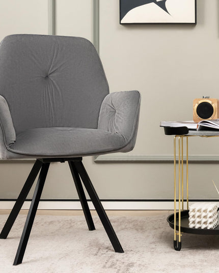 Giantex Upholstered Swivel Velvet Accent Chair Set of 2
