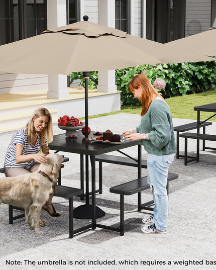 Giantex Picnic Table Bench Set for 4-8 People