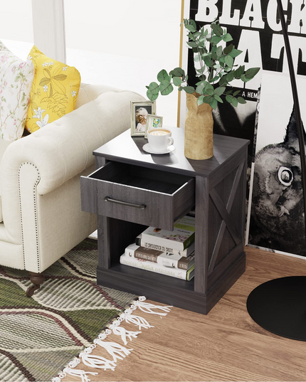 Wooden Sofa Side Table for Bedroom Office Study