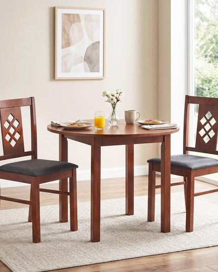 Giantex Wooden Dining Chairs Set of 2/4 with Elegant Diamond Back