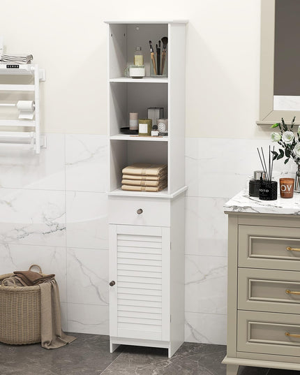Giantex Narrow Floor Storage Cabinet with Adjustable Shelves