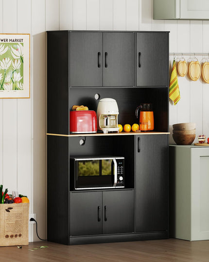 Giantex 71" Kitchen Pantry Cabinet with 4 Storage Cabinet