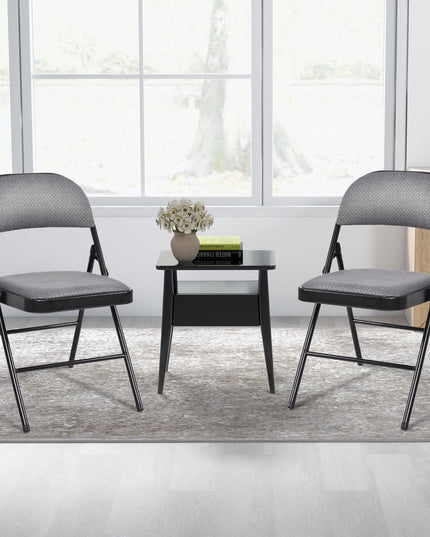 Lot de 6 chaises pliantes Giantex - Chaises de salle d'attente avec structure métallique
