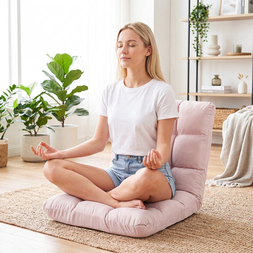 Giantex Floor Sofa Chair with 14 Adjustable Position for Meditation