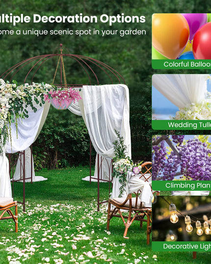 Giantex Birdcage Shape Garden Arbor, 8.4ft High x 7ft Wide