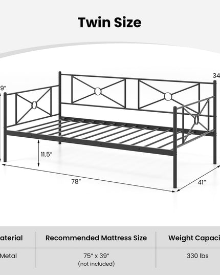 Giantex 2 in 1 Daybed Frame for Living Room