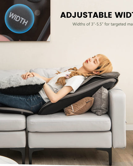 Giantex Back Massager Chair Pad - Massage Seat Cushion with Heat & Vibration