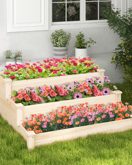 Giantex 3-Tier Raised Garden Bed, Tiered Planter Box