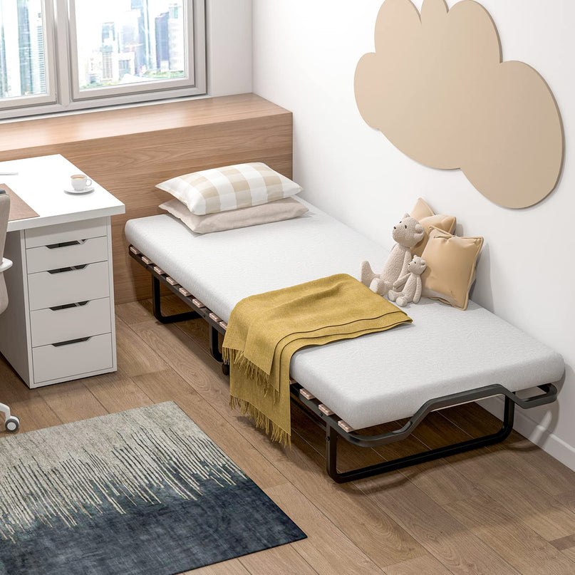 Giantex Folding Bed with 4 Inch Mattress for Adults