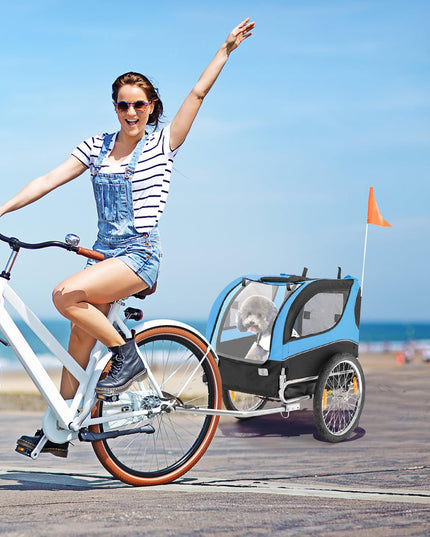 Giantex Dog Bike Trailer Pet Stroller, Small Medium Dog Bicycle Trailer Carrier Wagon