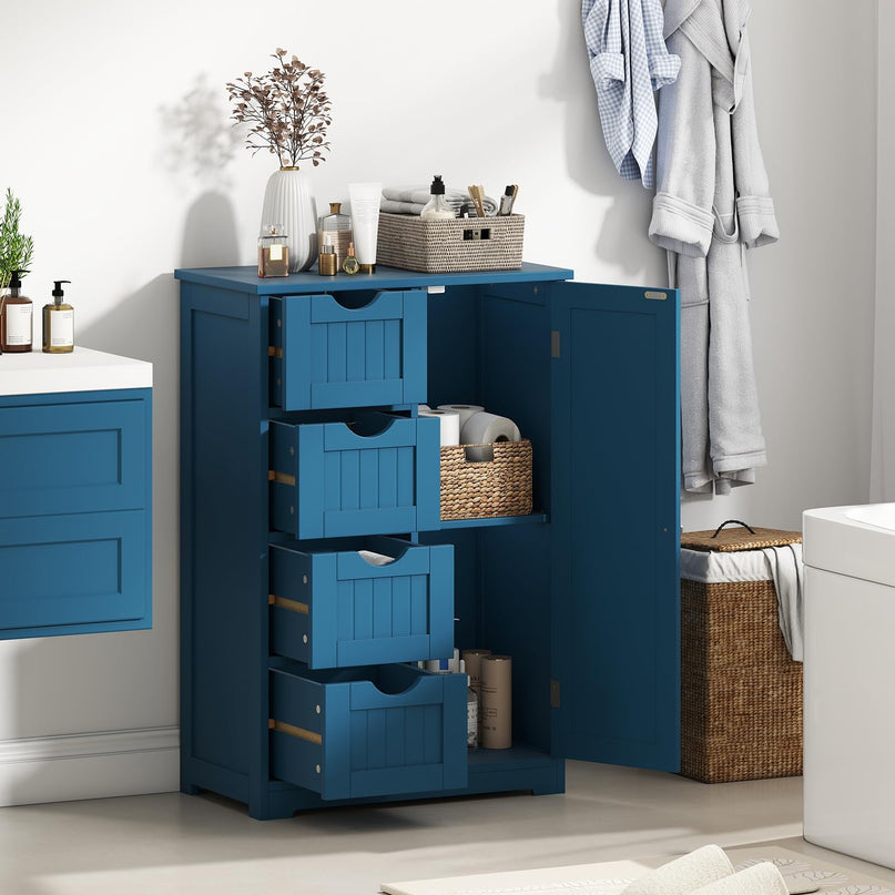 Giantex Bathroom Cabinet with 1 Door & 4 Drawers
