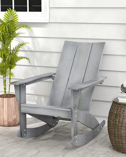 Giantex Outdoor Rocking Chairs for Porch - Waterproof HDPE Adirondack Rocker, 330lbs Weight Capacity