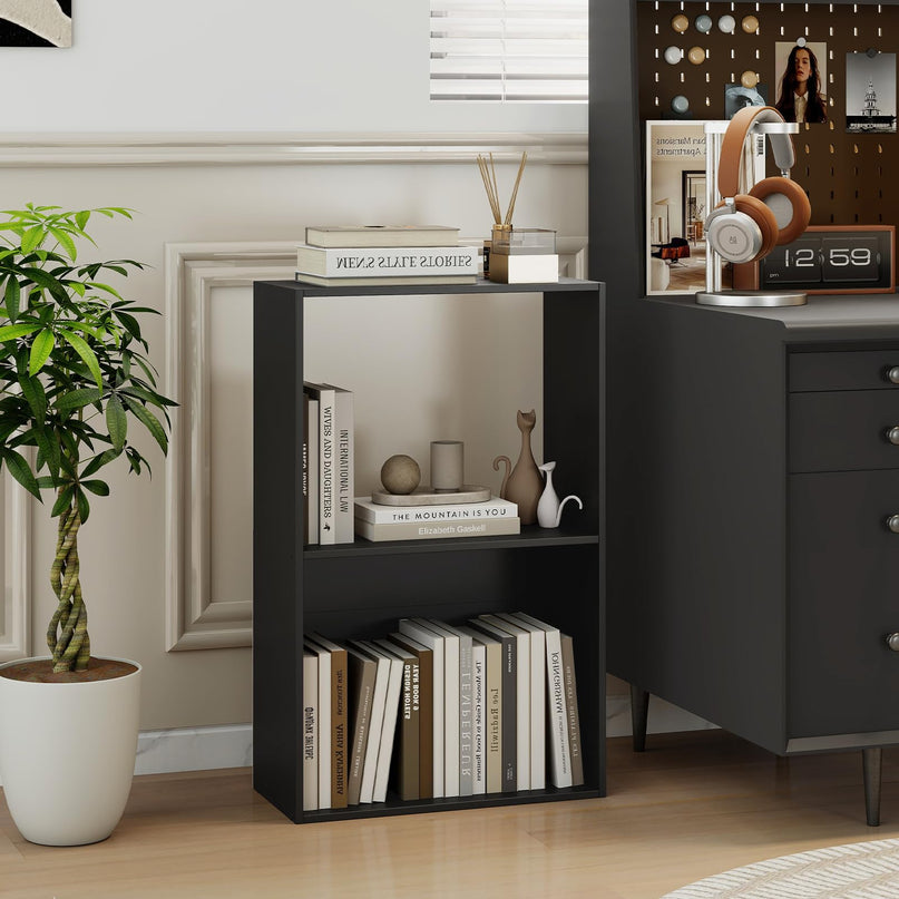 Giantex 3-Tier 2-Cube Bookcase w/Open Storage Compartment (1/2)