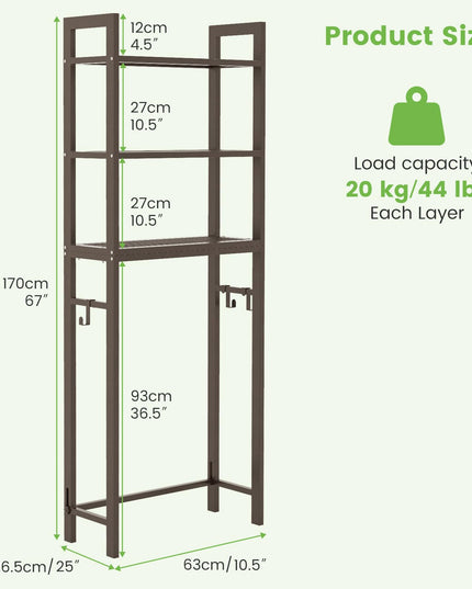 Giantex Over The Toilet Storage Shelf
