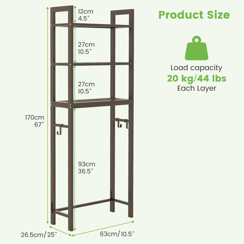Giantex Over The Toilet Storage Shelf