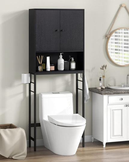 Giantex Over The Toilet Storage Cabinet - Toilet Shelf Rack with Anti-Tip Device