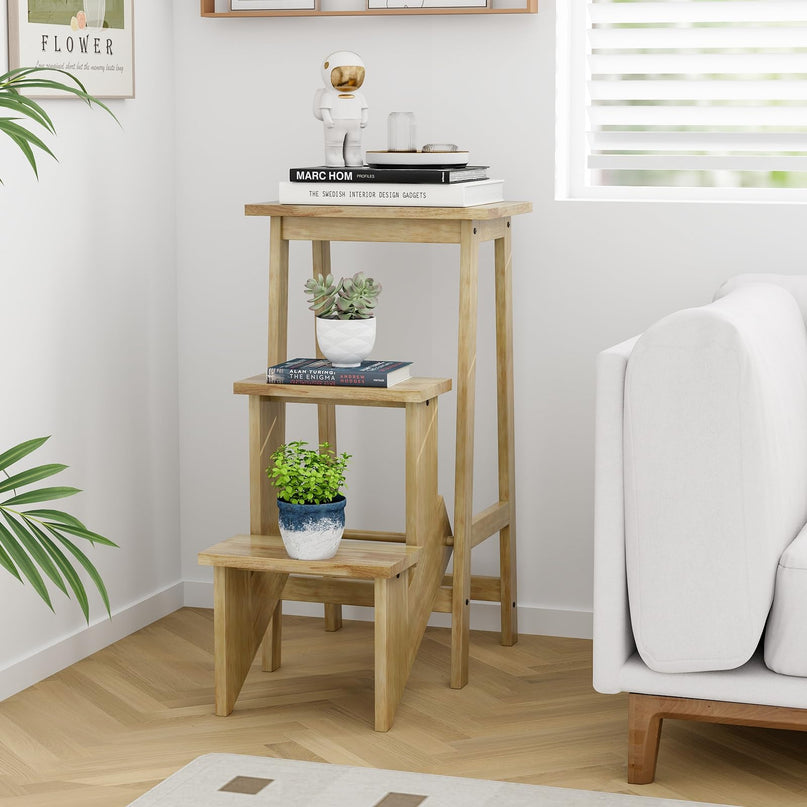 Giantex 3 Tier Folding Step Ladder for Library