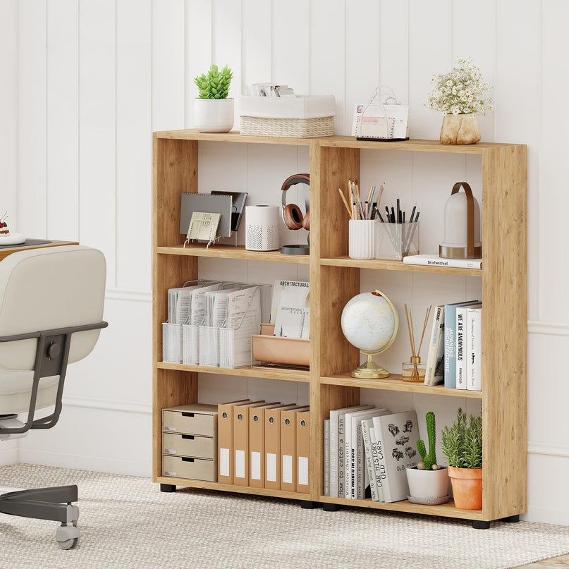 Giantex 3 Tier Bookcase with Anti Tipping Kit for Living Room