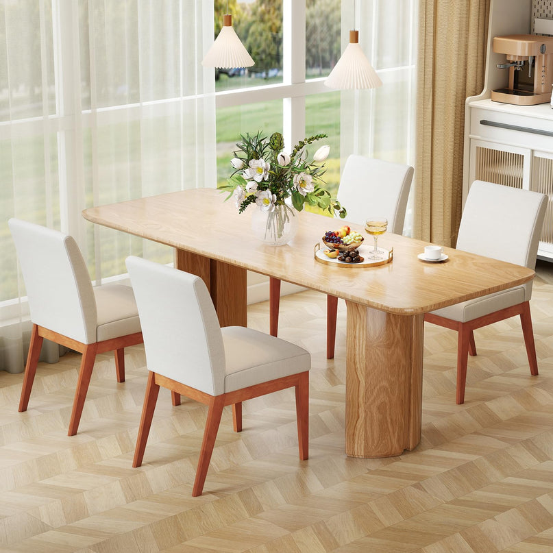 Giantex Upholstered Dining Chairs Set of 2/4 for Dining Room