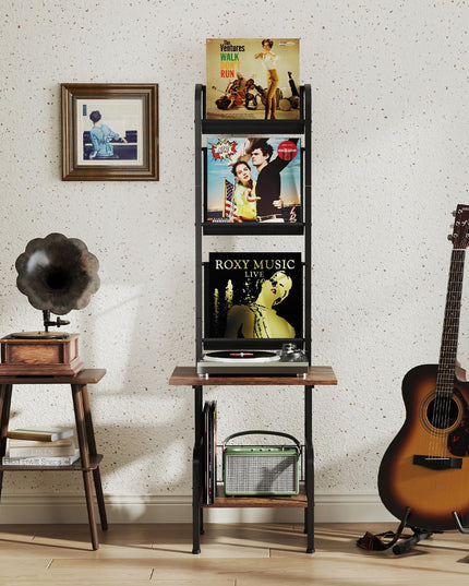 Giantex Record Player Stand with Vinyl Storage
