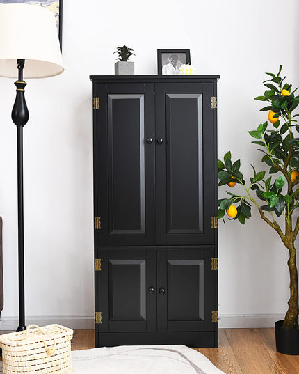Kitchen Pantry Storage Cabinet, Wood Cupboard Organizer