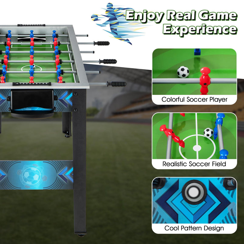 Giantex Foosball Table, 37.5" Foosball Table Adult Size, with 2 Balls, Smooth Handle