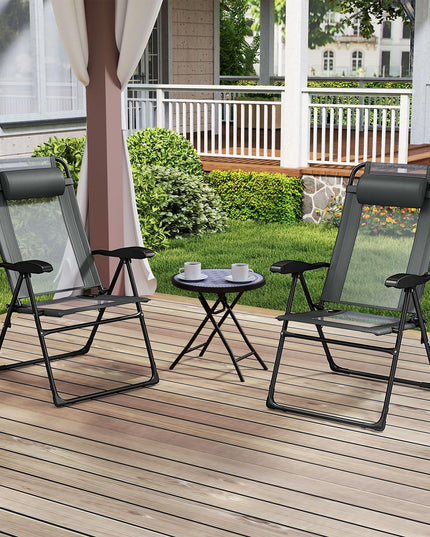 Giantex Folding Patio Chairs Set