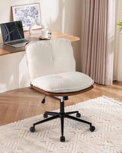 Giantex Armless Office Chair with Wheels