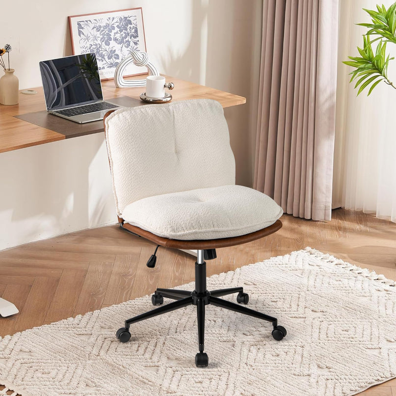 Giantex Armless Office Chair with Wheels