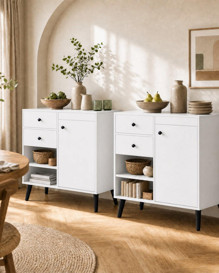 GIANTEX 31" Wooden Buffet Cabinet with Storage (1/2)