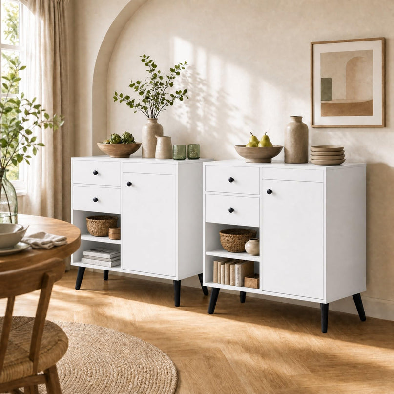 GIANTEX 31" Wooden Buffet Cabinet with Storage (1/2)