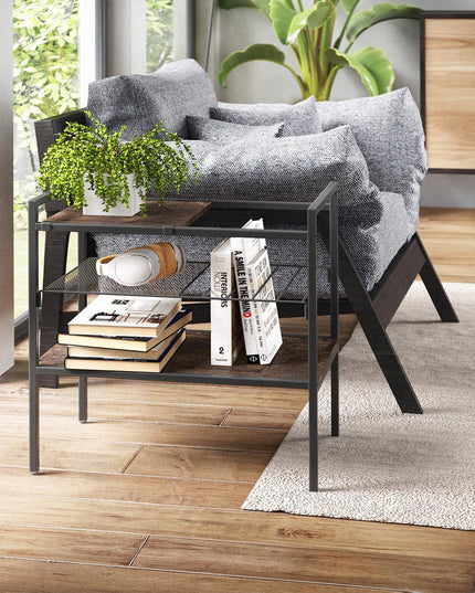 Giantex 3-Tier Storage Rack, 24" Compact Shelving Unit Storage Shelves with Unique Removable Panel for Different Heights