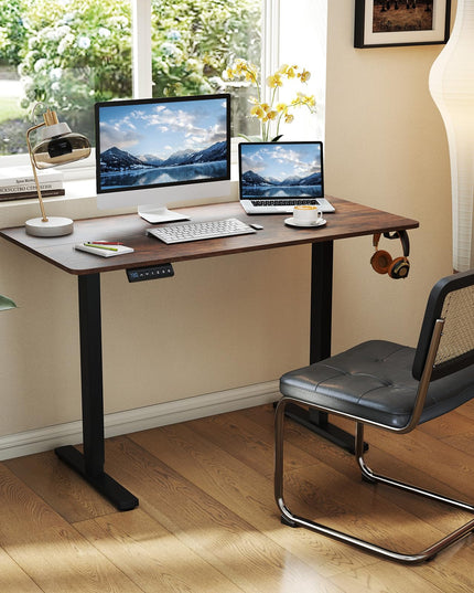 Giantex 48" x 24" Ergonomic Height Adjustable Sit to Stand Desk with 3 Memory Preset