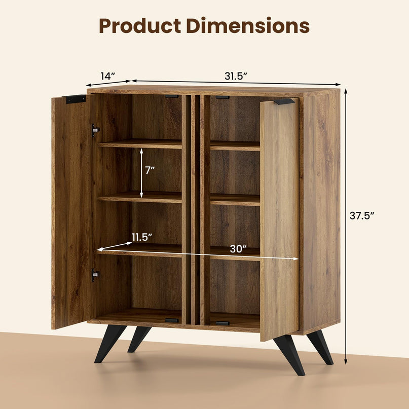 Giantex Shoe Storage Cabinet for Entrance Hallway Foyer Living Room