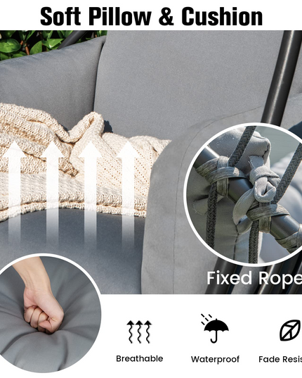 Giantex Egg Chair Hammock Stand - Hanging Swing with Stand
