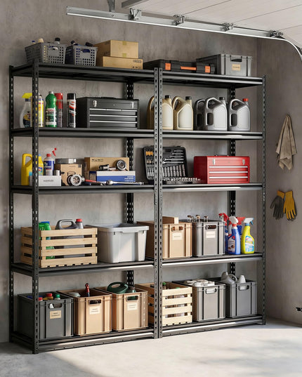 Giantex 5-Tier Metal Storage Shelves Heavy Duty Garage Shelving Units(36" L x 18" W x 72" H)