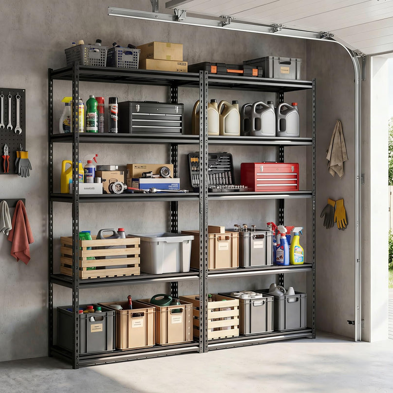 Giantex 5-Tier Metal Storage Shelves Heavy Duty Garage Shelving Units(36" L x 18" W x 72" H)