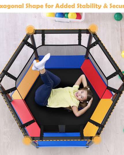 Outdoor Indoor Mini Recreational Round Trampoline -  Giantex
