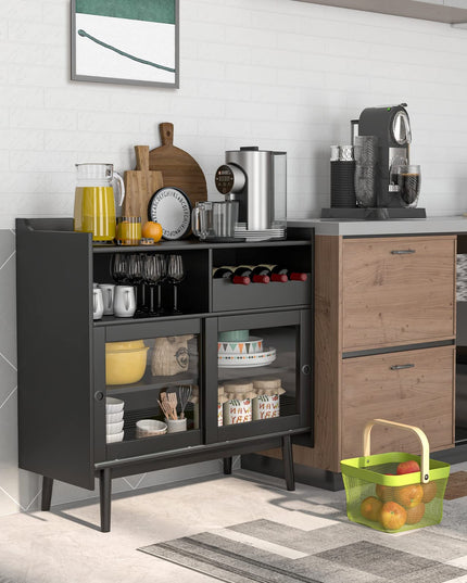 Giantex Buffet Sideboard, Modern Coffee Bar Storage Cabinet