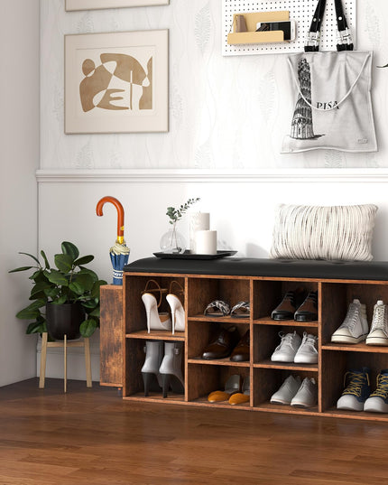 Giantex Entryway Storage Bench with Umbrella Stand