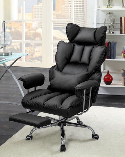 Giantex Office Desk Chair, High Back Executive Office Chair with Foot Rest and Lumbar Support