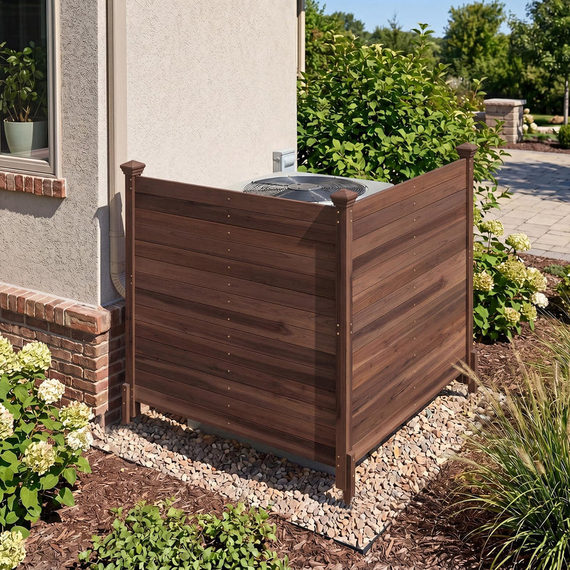 Giantex Wooden Privacy Fence with Stakes (47" W x 45.5" H)