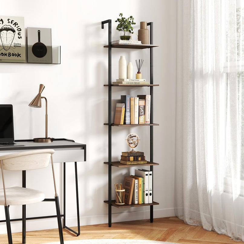 Giantex 5 Tier Ladder Shelf for Living Room Bedroom Home Office